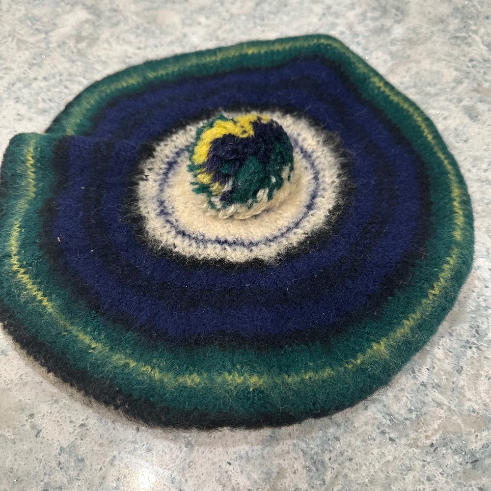 Vintage Dress Gordon Scotland Wool Beret